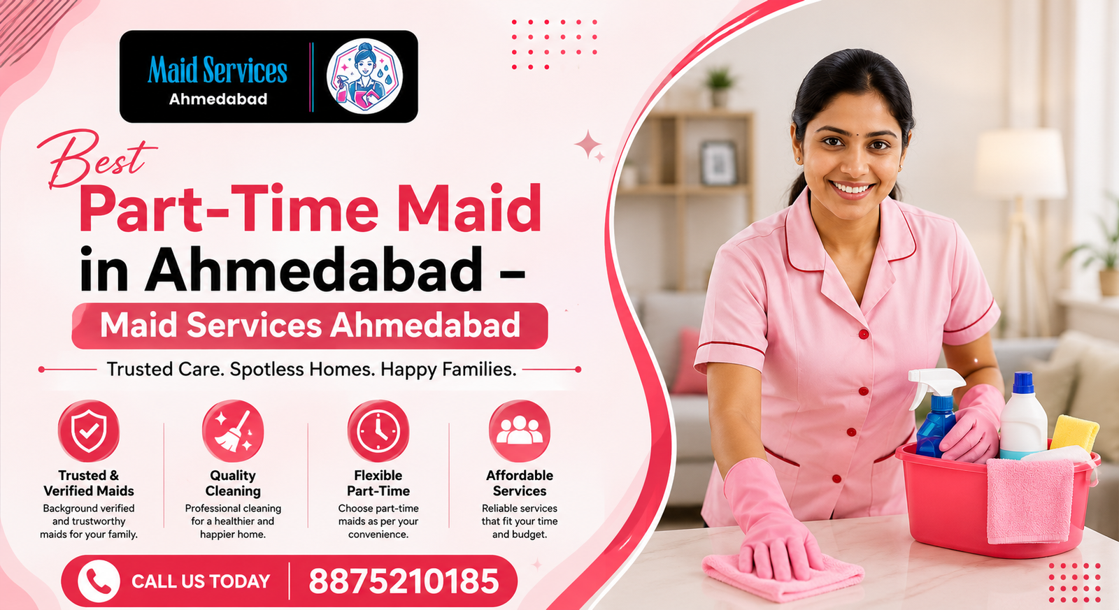 Best Part-Time Maid in Ahmedabad – Maid Services Ahmedabad